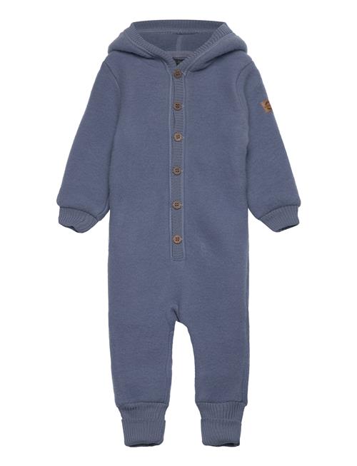 mikk-line Wool Baby Suit W. Hood Mikk-line Blue