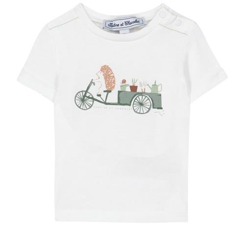 Se Tartine et Chocolat T-shirt Med Tryk Hvid | Hvid | 18 months ved Babyshop