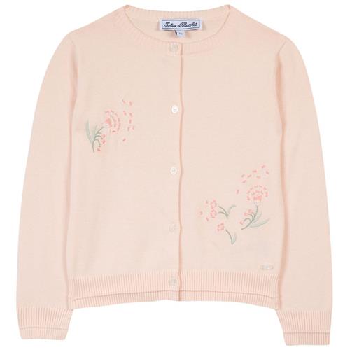 Se Tartine et Chocolat Broderet Cardigan Lyserød | Lyserød | 2 years ved Babyshop