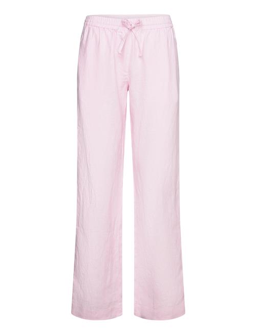 Se Samsøe Samsøe Hoys Straight String Pants 14329 Samsøe Samsøe Pink ved Booztlet