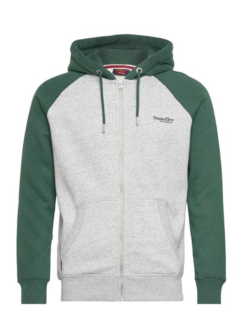 Se Superdry Essential Baseball Ziphood Superdry Grey ved Booztlet