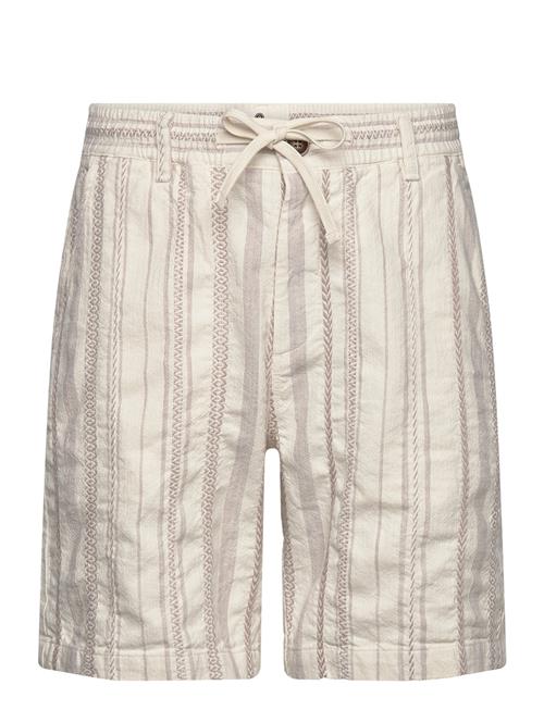 Aklt Jan Elastic Cotton Shorts Anerkjendt Beige