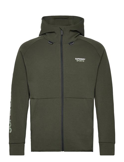 Sport Tech Logo Loose Zip Hood Superdry Sport Green