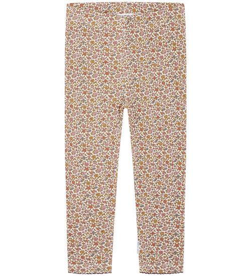 Se Hust and Claire Hust and claire Leggings - Vaflet - Lamia - Oat Milk m. Blomster ved KidsWorld