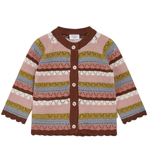 Se Hust and Claire Cardigan - Strik - Carren - Dusty Rose m. HulmÃ¸n ved KidsWorld