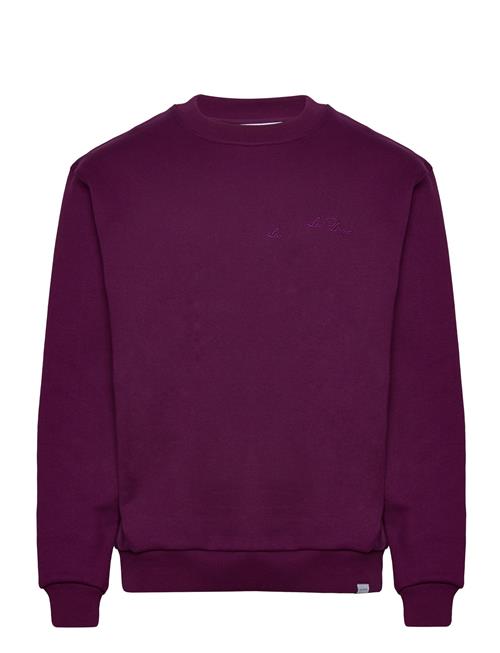 Se Les Deux Crew Sweatshirt Les Deux Purple ved Booztlet