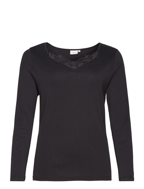 ONLY Carmakoma Carnewkiraz Life L/S Lace Top Jrs ONLY Carmakoma Black