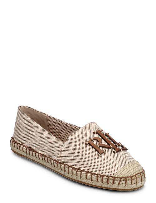 Se Lauren Ralph Lauren Cameryn Iii Canvas & Leather Espadrille Lauren Ralph Lauren Beige ved Booztlet