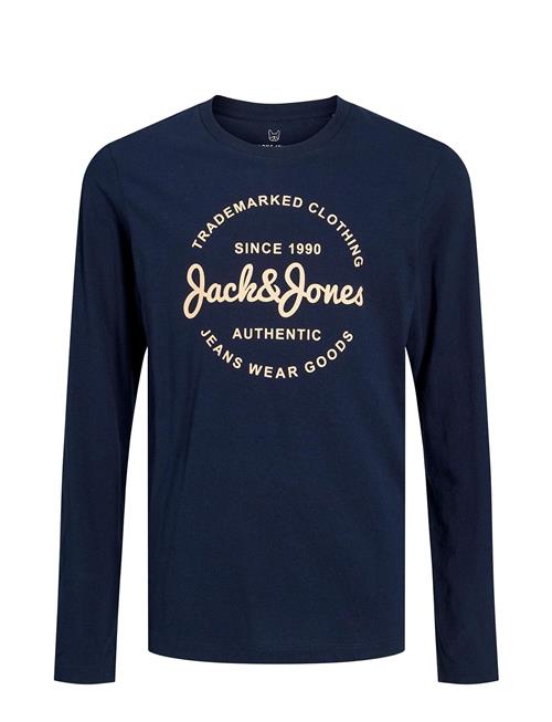 Jack & Jones Jjforest Tee Ls Crew Neck Jnr Jack & J S Navy