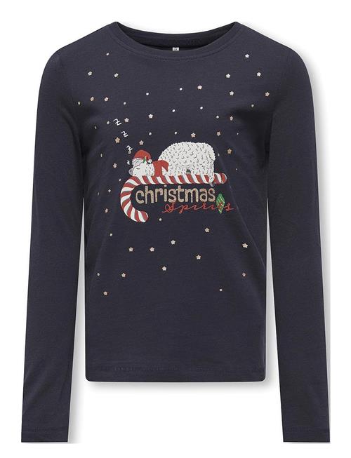 Se Kids Only Kmgxmas Yrsa Life Reg Ls Top Jrs Kids Only Navy ved Booztlet