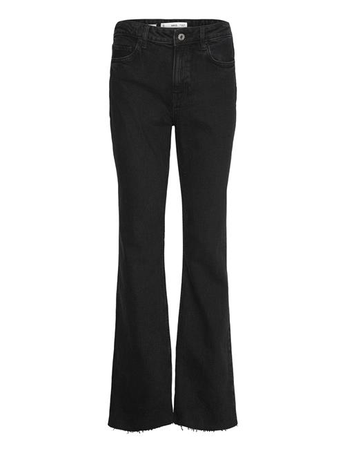 Se Mango Medium-Rise Flared Jeans Mango Black ved Booztlet