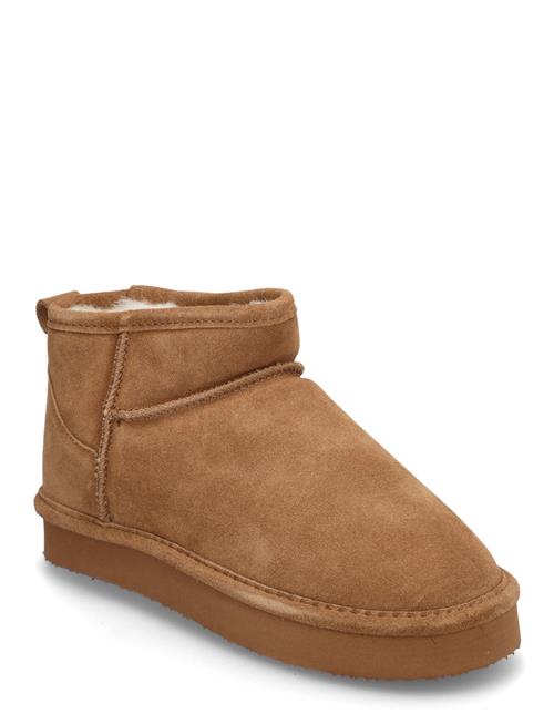 Bianco Biasnow Flatform Ankle Boot Suede Bianco Brown