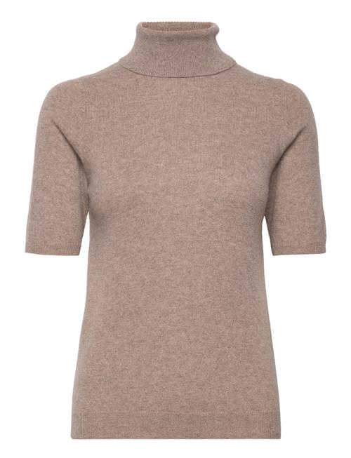 Davida Cashmere Turtleneck T-Shirt Davida Cashmere Beige