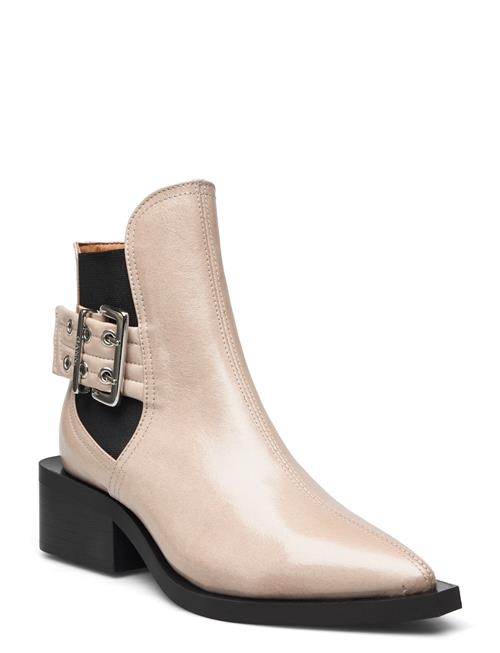 Se Ganni Feminine Buckle Ganni Beige ved Booztlet