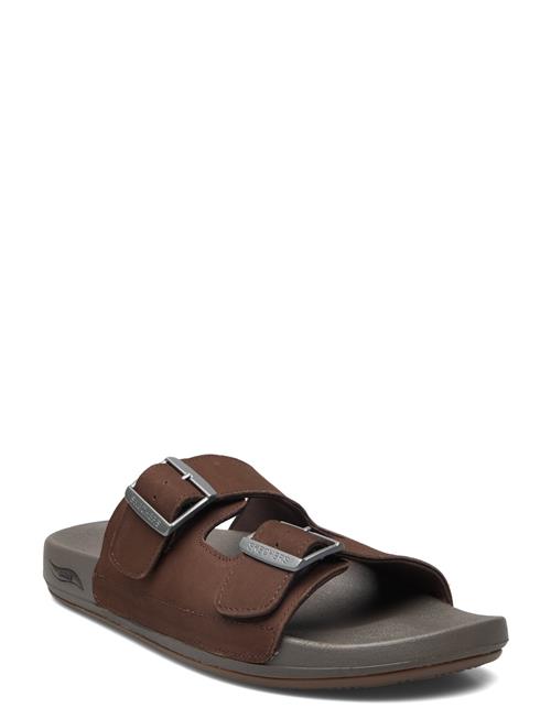 Se Skechers Mens Arch Fit Pro Sandal Skechers Brown ved Booztlet