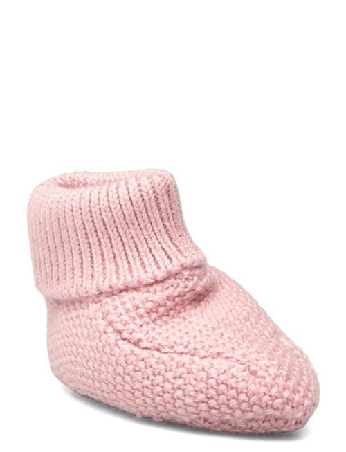 Knit Bootees Mango Pink