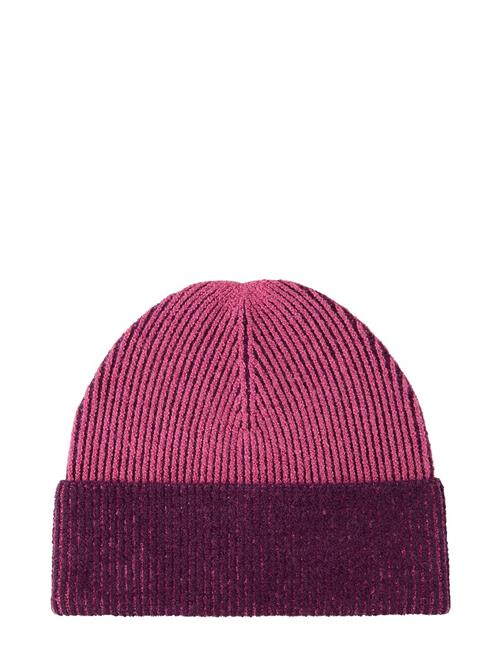 Beanie Plaited Colorblock Tom Tailor Pink