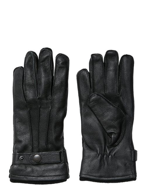 Slhpoul Leather Gloves Selected Black