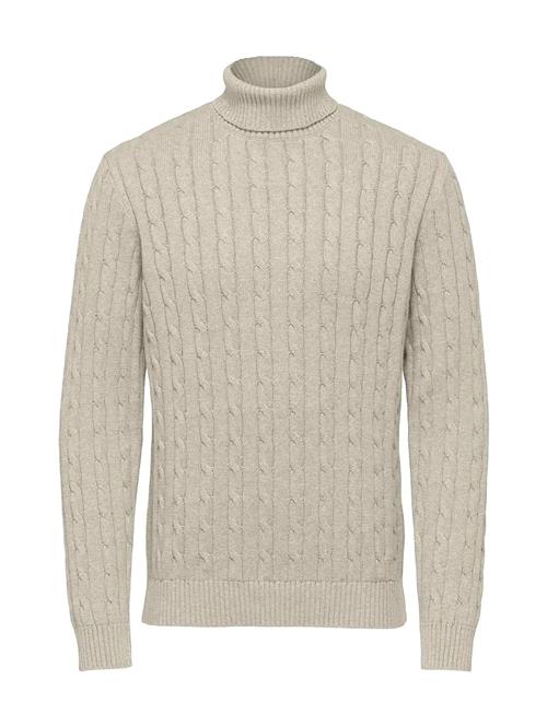 Slhryan Structure Roll Neck Selected Beige