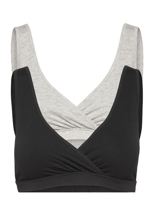 Bra Nursing Wrap Top Co 2 P Lindex Black