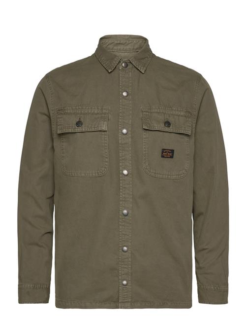 Superdry Canvas Workwear Overshirt Superdry Khaki