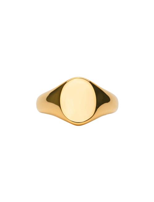 Se IX Studios Ix Mini Oval Signet Ring IX Studios Gold ved Booztlet