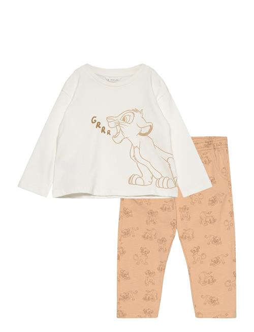 Mango Long Lion King Pyjamas Mango White