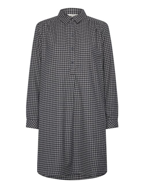 Checked Flanell Dress Tom Tailor Navy