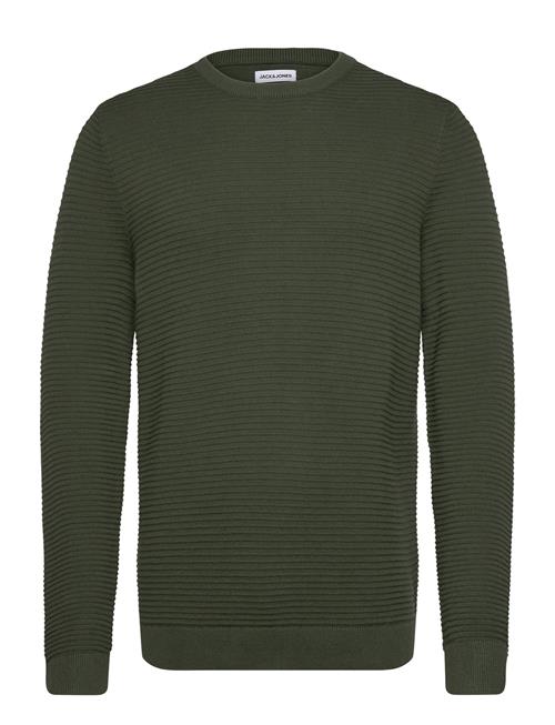 Se Jack & Jones Jjotto Knit Crew Neck Ln Jack & J S Green ved Booztlet