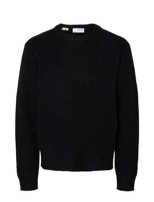 Se Selected Homme Slhcody Ls Knit Relaxed Crew Neck Noos Selected Homme Black ved Booztlet