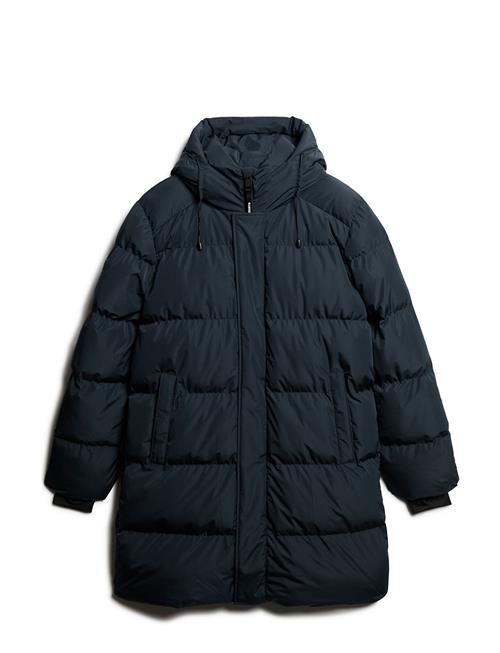 Hooded Sports Puffer Mid Jkt Superdry Navy