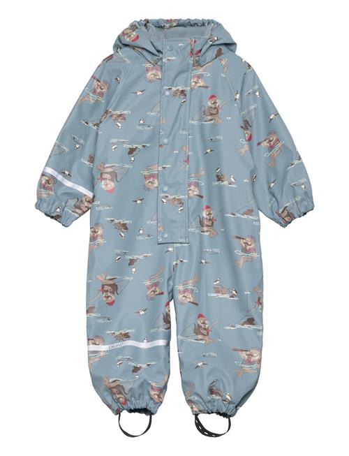 CeLaVi Rainwear Suit - Aop, W. Fleece CeLaVi Blue