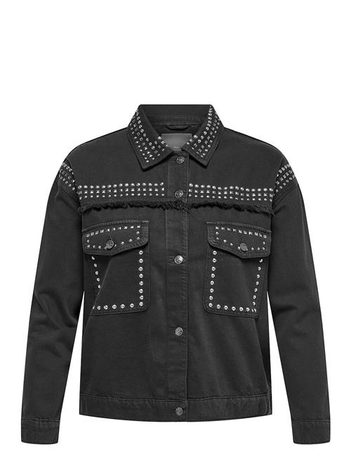 Carmarilla L/S Stud Jacket Pnt ONLY Carmakoma Black