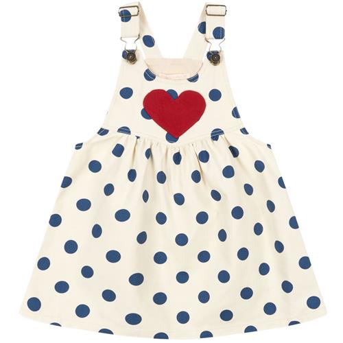 Se Konges Sløjd Nola Spencer Dress Gots - Blue Dot | Blå | 18 months ved Babyshop