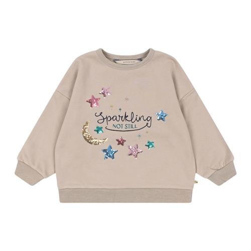 Se Konges Sløjd Lou Sequin Sweatshirt Ocs - French Oak | Beige | 5-6 years ved Babyshop