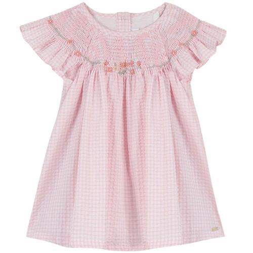 Se Tartine et Chocolat Gingham Kjole Lyserød | Lyserød | 18 months ved Babyshop