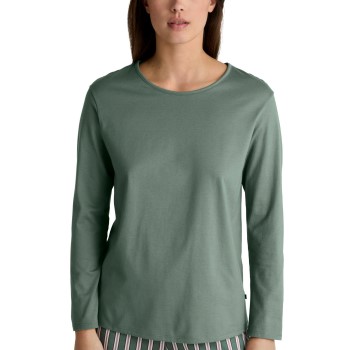 Se Calida Favourites Joy Long Sleeve Shirt Grøn bomuld Large Dame ved Timarco