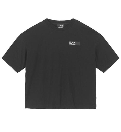 Se EA7 T-shirt - Sort m. BlÃ¥ ved KidsWorld