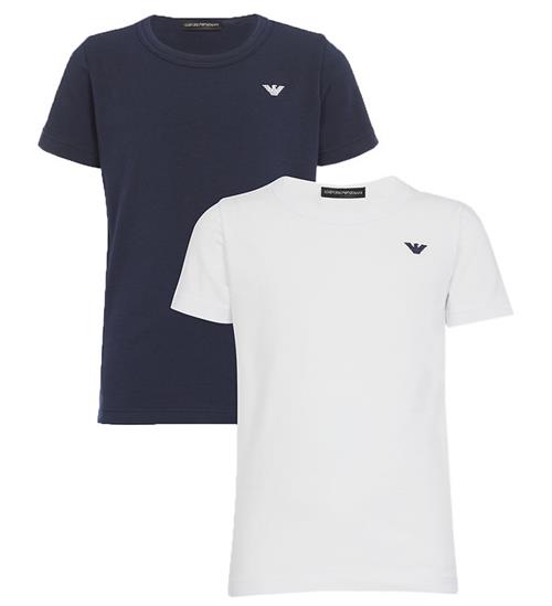 Emporio Armani Emporio Armani T-shirts - 2-pak - Navy/Hvid