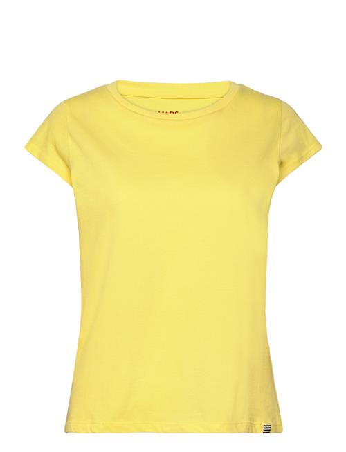 Se Mads Nørgaard Organic Jersey Teasy Tee Fav Mads Nørgaard Yellow ved Booztlet