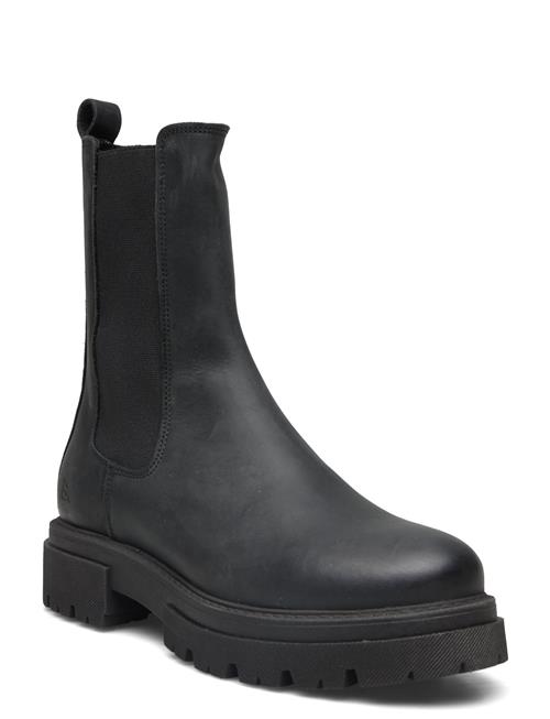 Bianco Biagoya Mid Chelsea Boot Crazy Horse Bianco Black