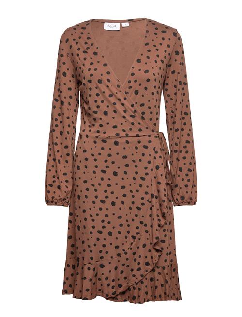 Saint Tropez Minasz Ls Dress Saint Tropez Brown