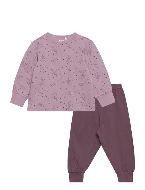 Se CeLaVi Pyjamas W. Aop CeLaVi Purple ved Booztlet