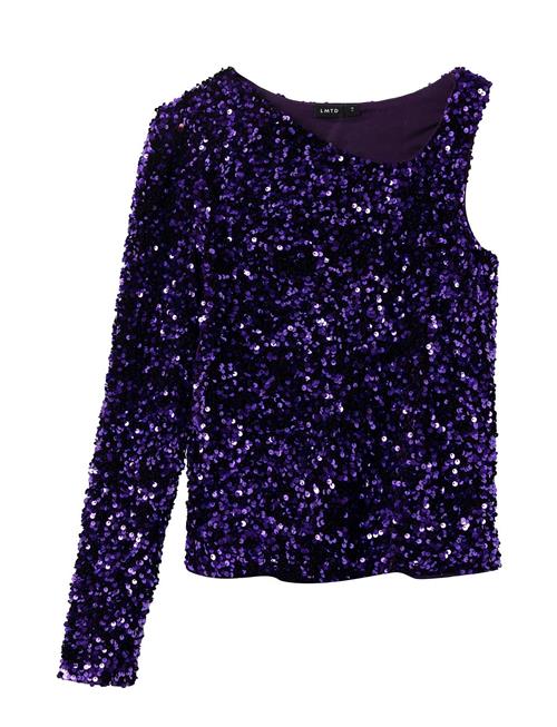 Se LMTD Nlfglam Shoulder Short Top LMTD Purple ved Booztlet