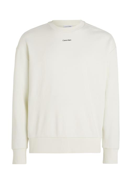 Se Calvin Klein Nano Logo Sweatshirt Calvin Klein Cream ved Booztlet