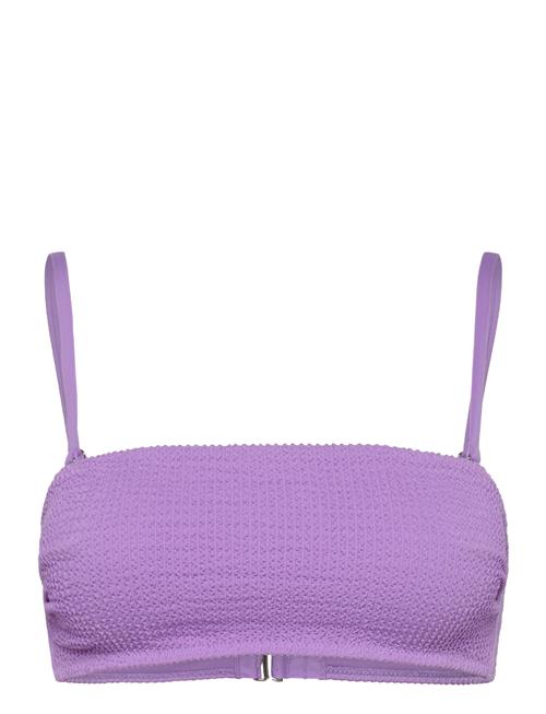 Lindex Swim Bra Tami Bandeau Crepe Lindex Purple