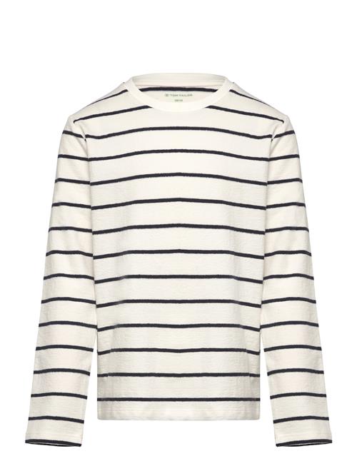 Se Tom Tailor Striped Longsleeve Tom Tailor White ved Booztlet