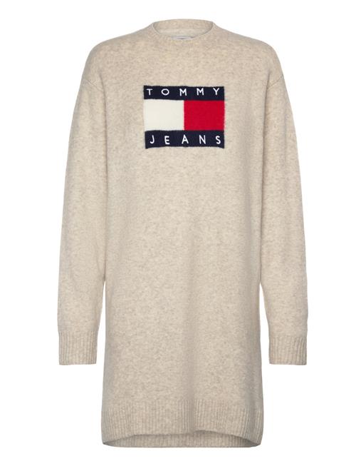 Tjw Mlnge Flag Sweater Dress Ext Tommy Jeans Beige