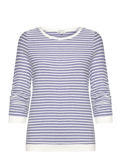 Striped Jacquard Sweatshirt Tom Tailor Blue