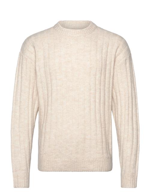 Se Jack & Jones Jjcarter Knit Crew Neck Jack & J S Beige ved Booztlet